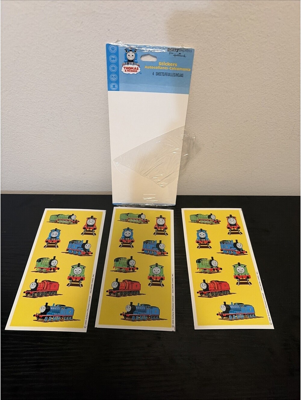 Hallmark Thomas The Train Sticker Sheets Scrapbooking Ephemera Vtg Set Of 3